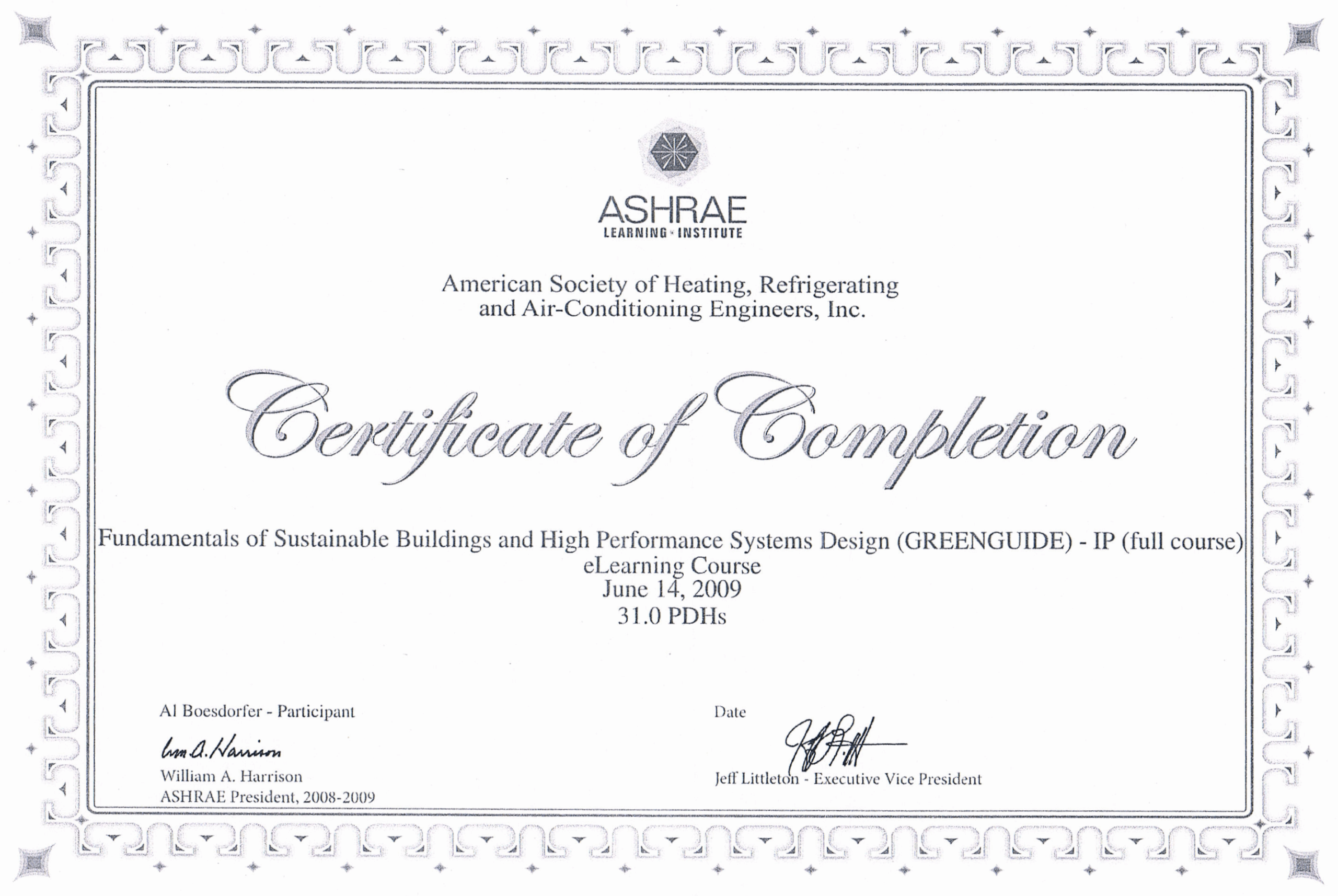 ASHRAE Greenguide Design Full Course