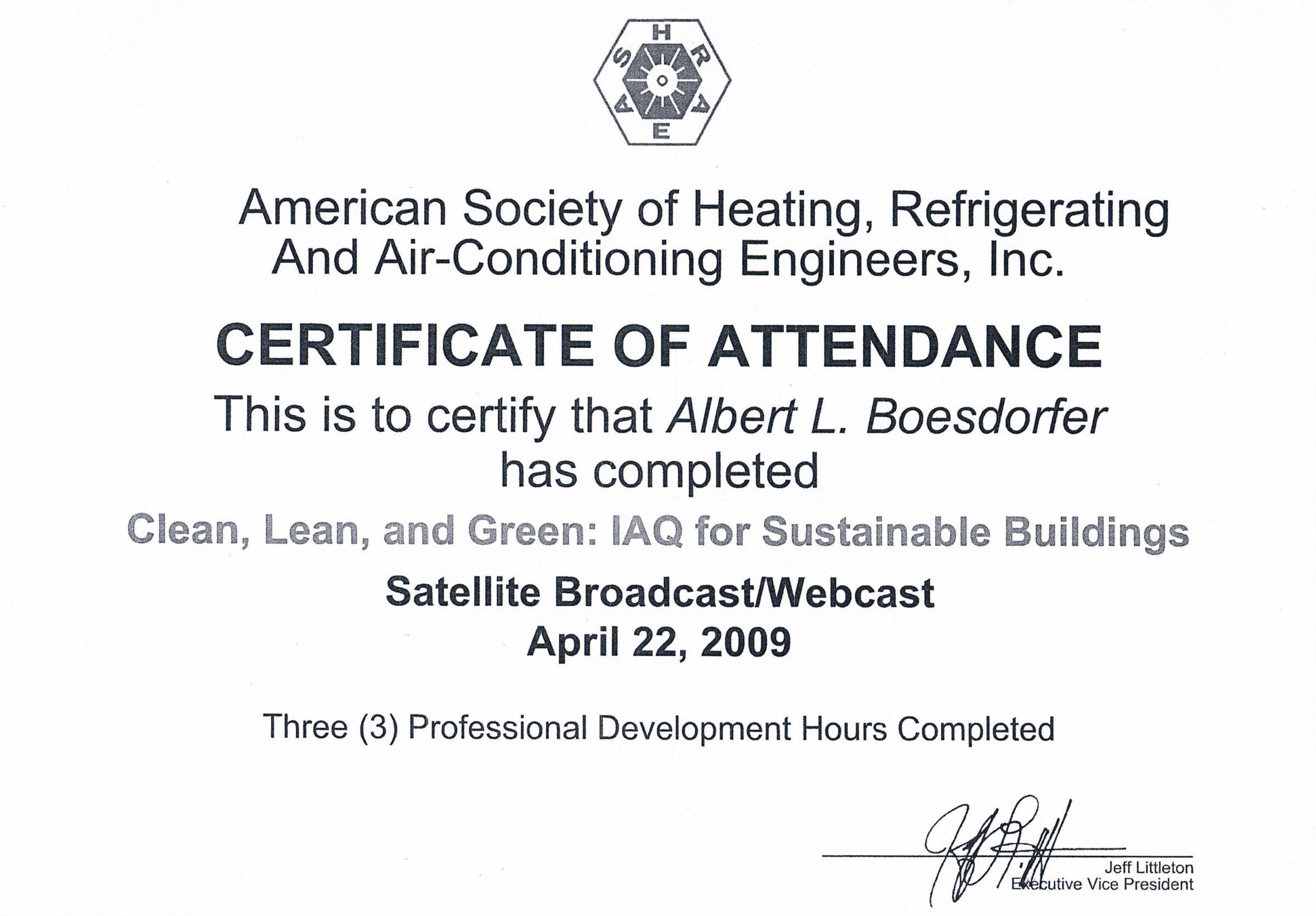 ASHRAE Sustainable Buildings